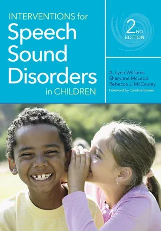 Interventions for Speech Sound Disorders in Children, 2nd Edition