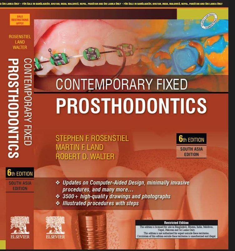 Contemporary Fixed Prosthodontics, South Asia Edition, Edition 2, 6th Edition
