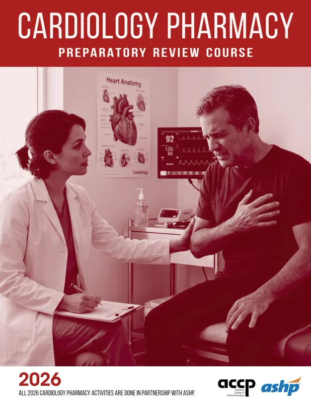 ACCP-ASHP Cardiology Pharmacy Preparatory Review Course Online Book, Online Course, CE 2026