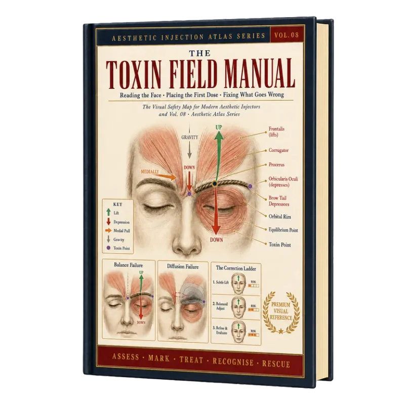 The Toxin Field Manual: Read the face. Place the dose. Fix what goes wrong, Aesthetic Injection Atlas Series, Vol. 05
