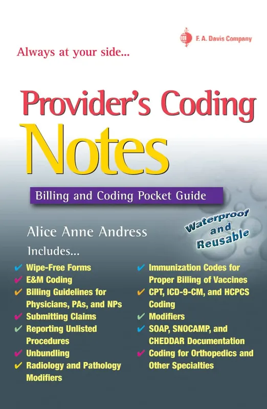 Provider's Coding Notes: Billing &amp; Coding Pocket Guide (Davis's Notes)