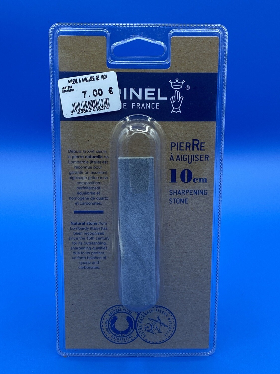 Pierre à aiguiser Opinel 10 cm Made in France