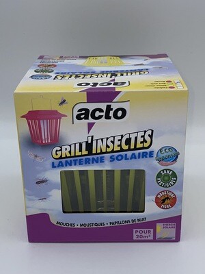 Lanterne solaire anti insectes acto