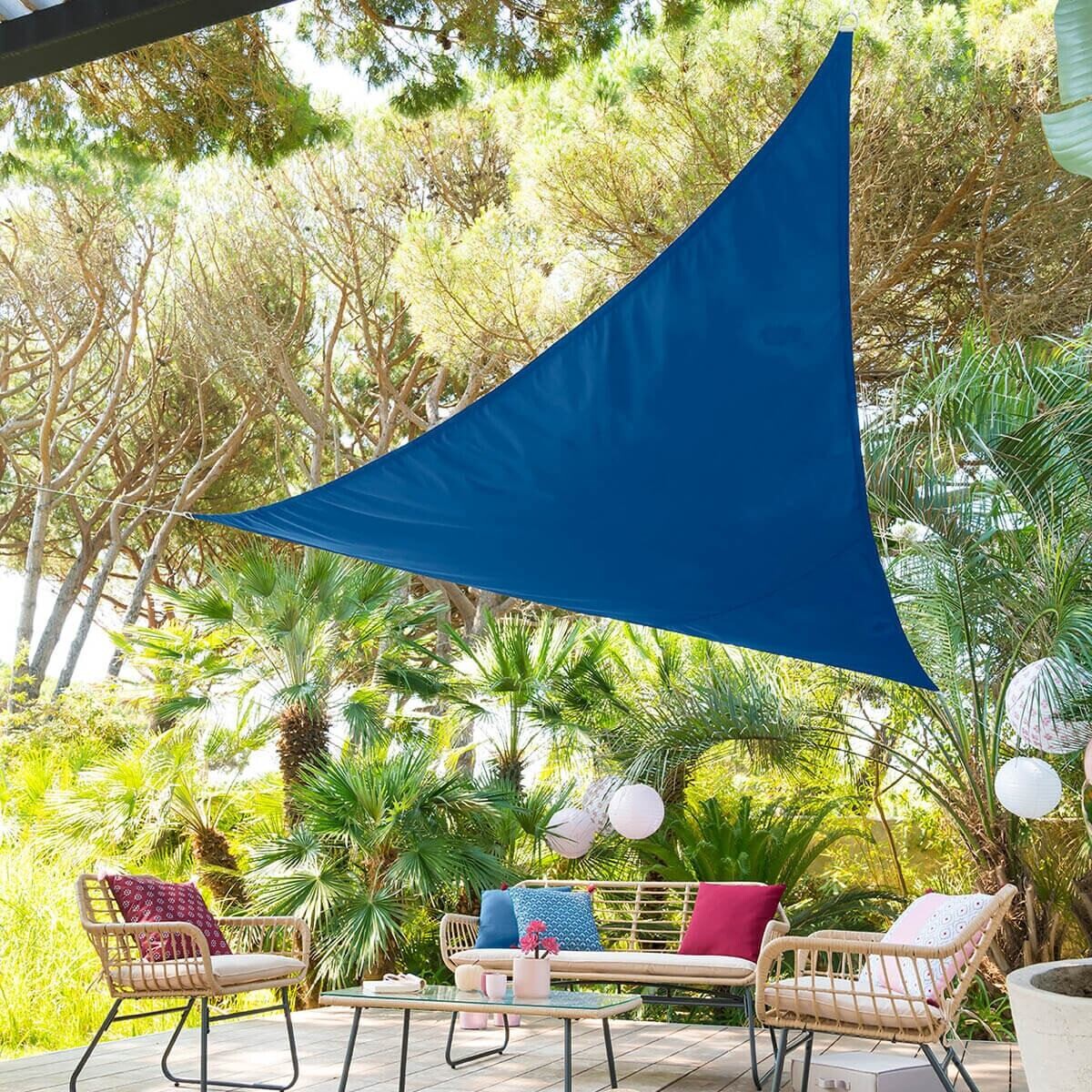 Voile d'ombrage Curacao triangulaire 3X3 m