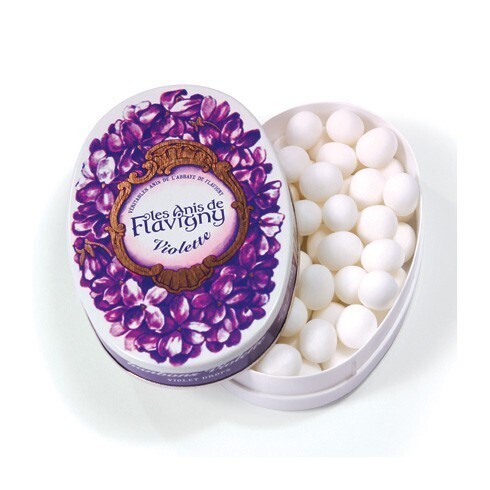 Bonbons Violette 50g Boîte ovale - Anis de l'Abbaye de Flavigny