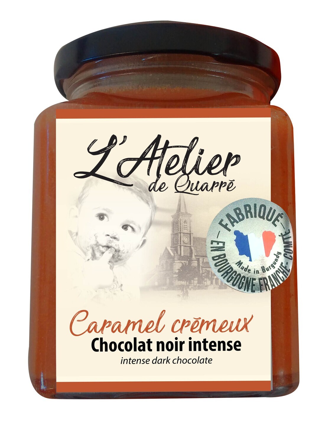 Caramel crémeux Chocolat noir - Quarré de chocolat