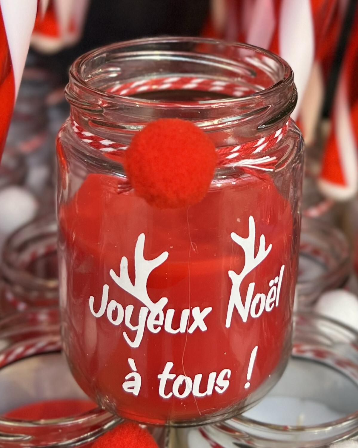 Bougie Noël rouge