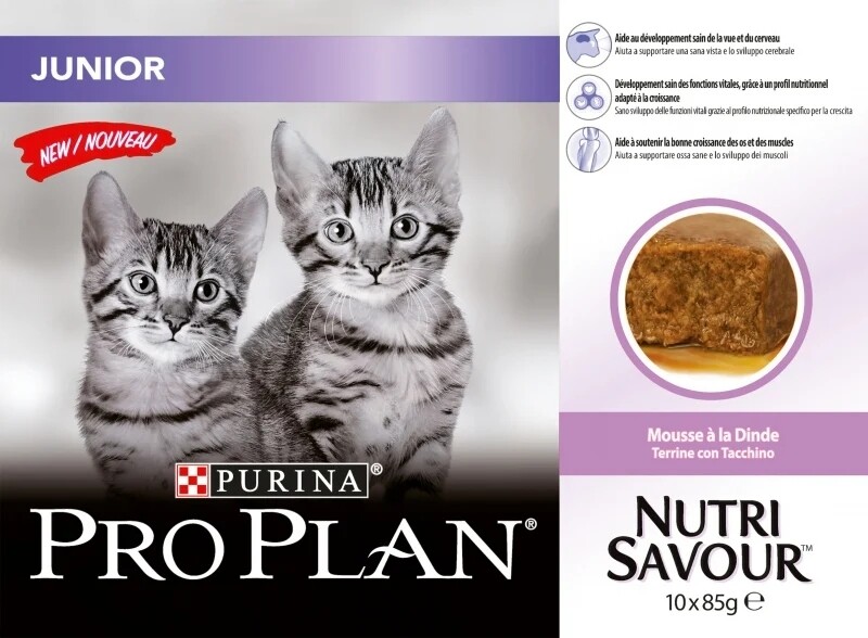 Pro Plan Junior Nutrisavour Mousse À La Dinde 10x85g