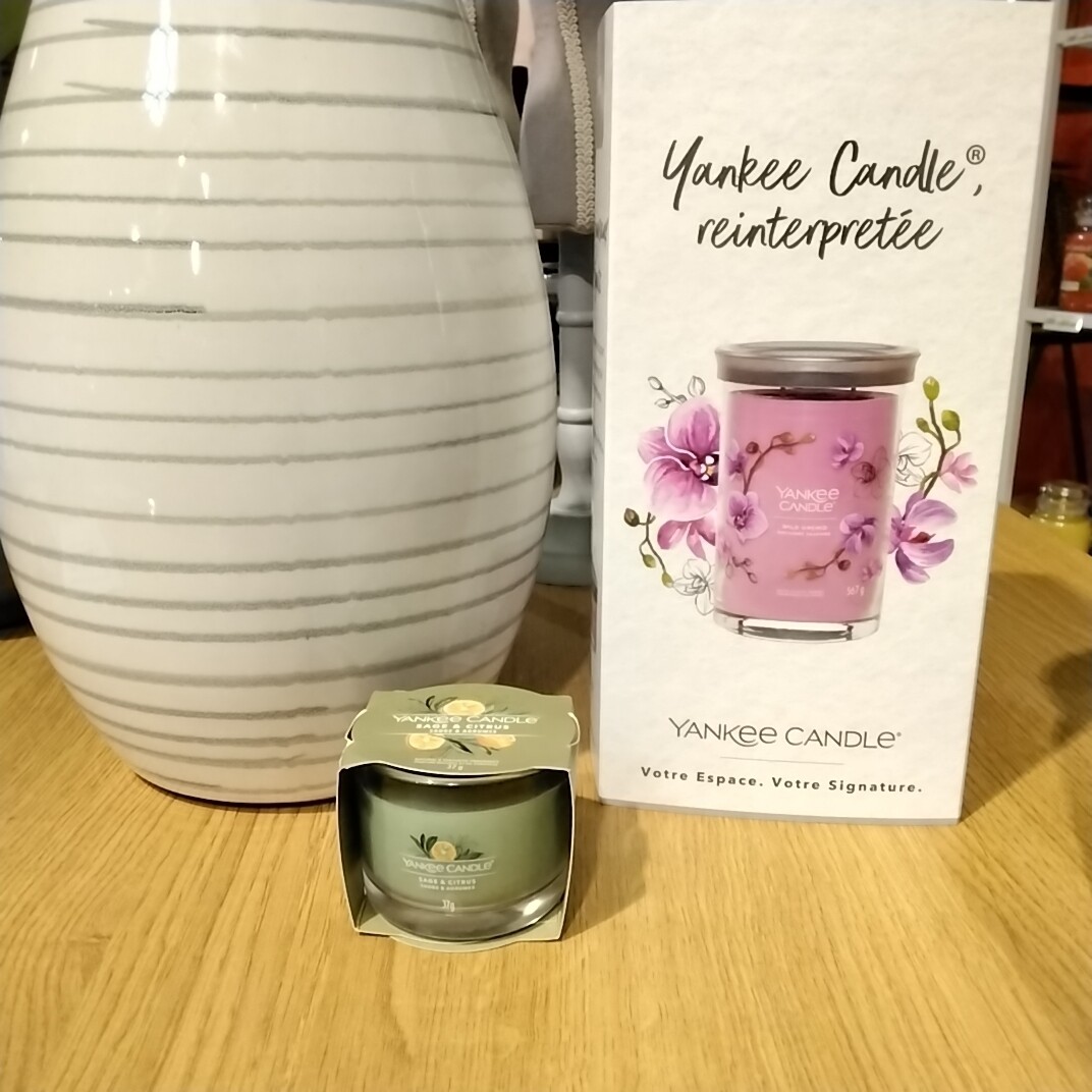 Bougie Yankee candle sauge et agrumes