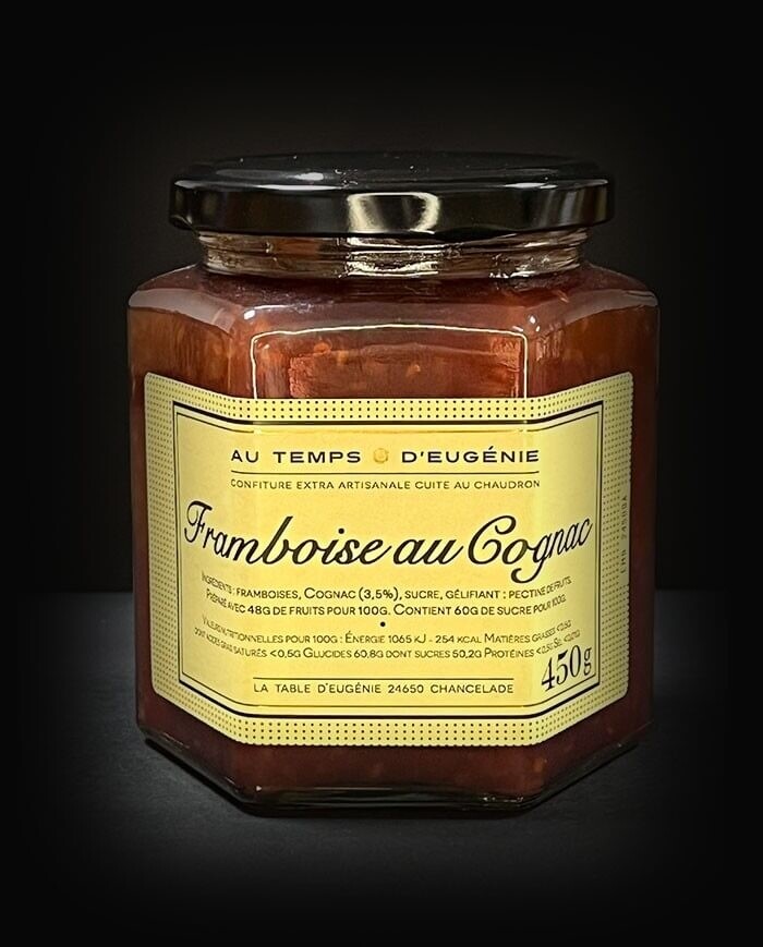 Confiture Framboise au Cognac - Au temps d’Eugénie 