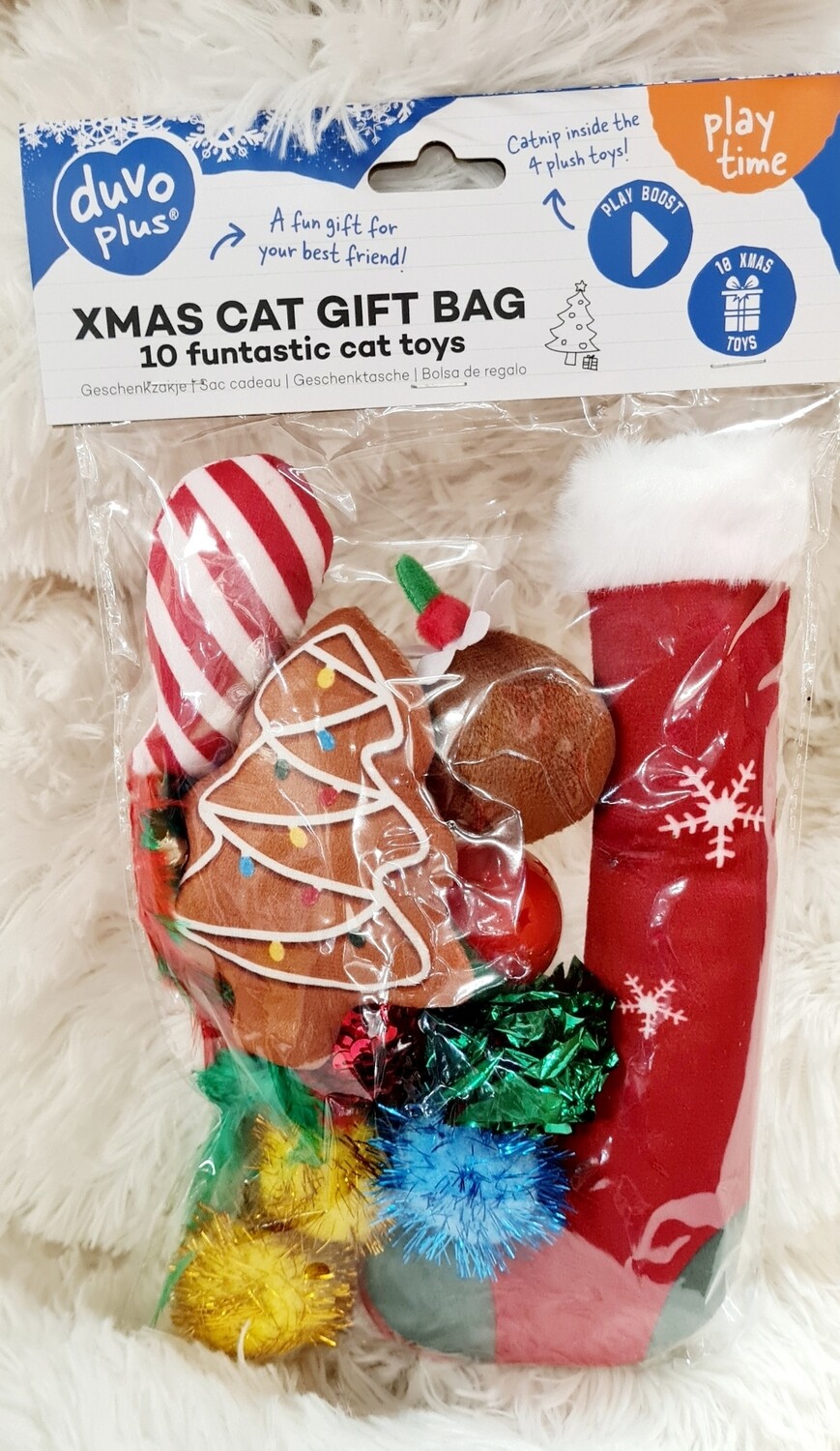 Pochette cadeaux 10 jouets pour chats