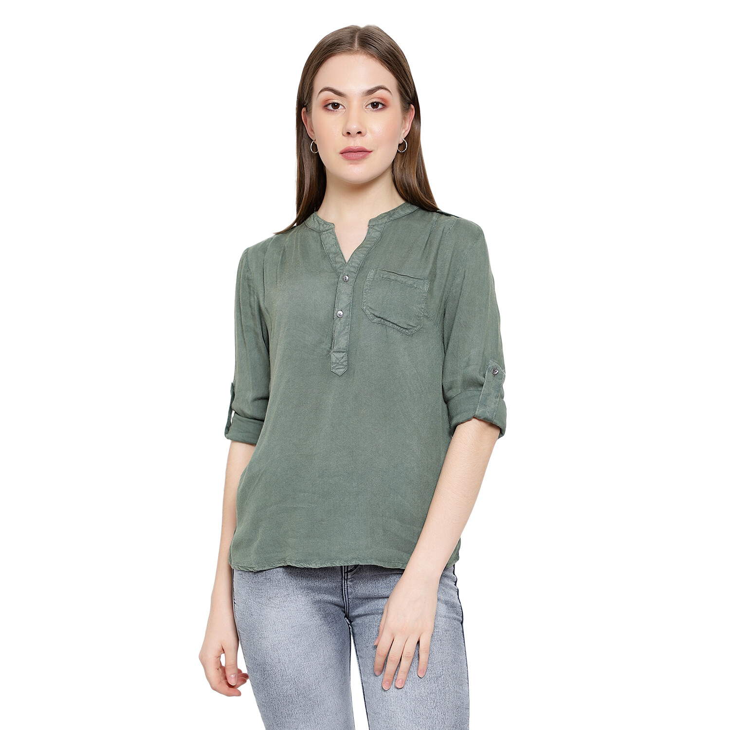 Wash Effects Rayon Top