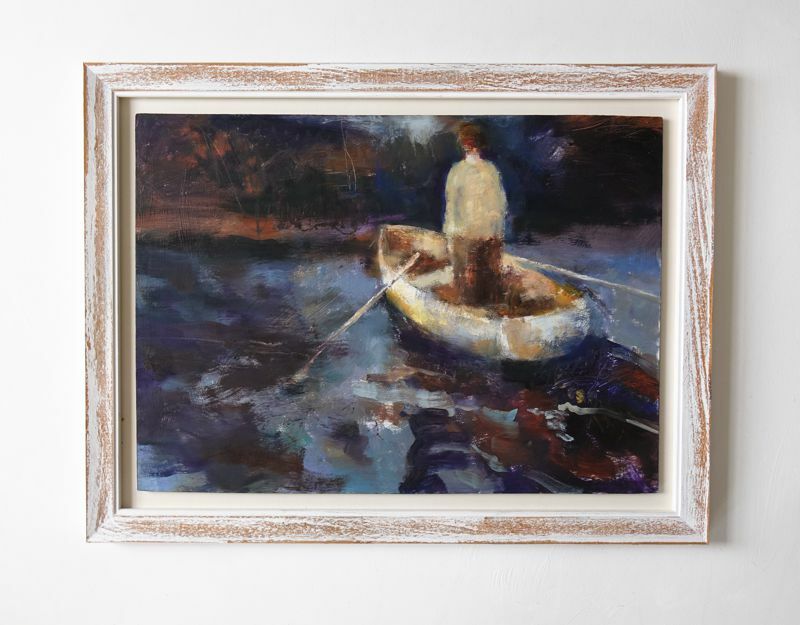 Adrift at Night on a Lake