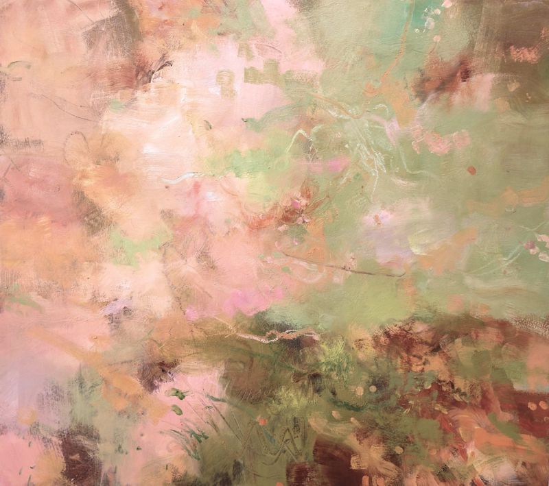 Watching Pink Clouds While Resting in  Long Grass