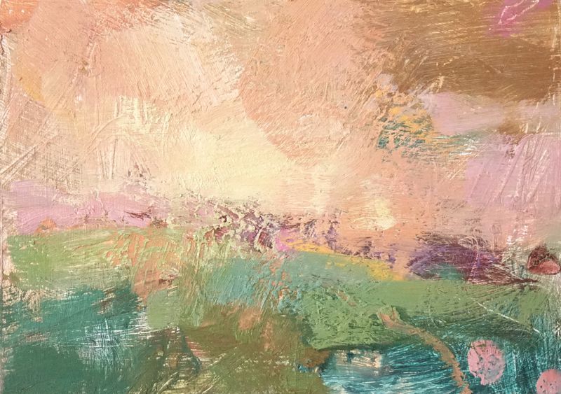 Duck Pond with Gentle Hills