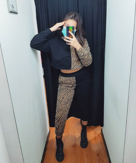 SET TUTA BLACK&amp;ANIMALIER