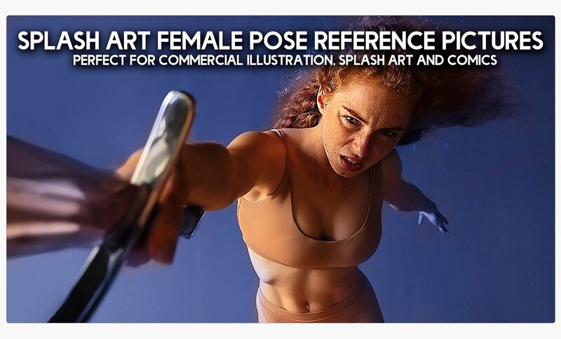 600+ Splash Art Female Pose Reference Pictures for Artists