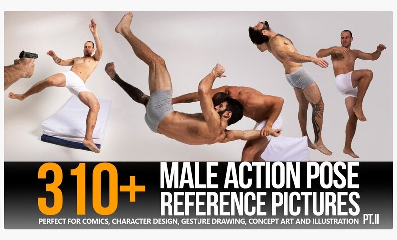 310+ Male Action Pose Reference Pictures (PT.II)