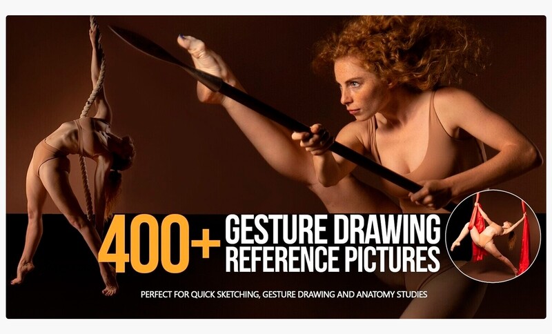 400+ Female gesture drawing reference pictures for artists