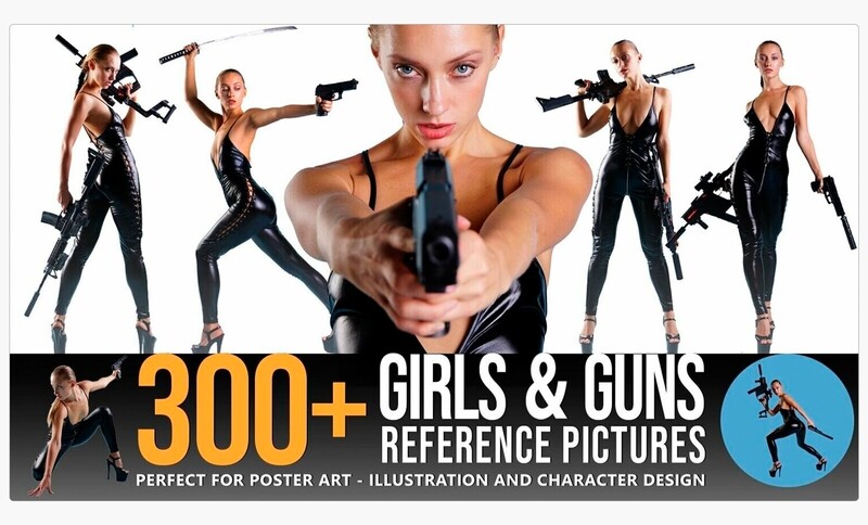 300+ Girls & Guns Reference Pictures