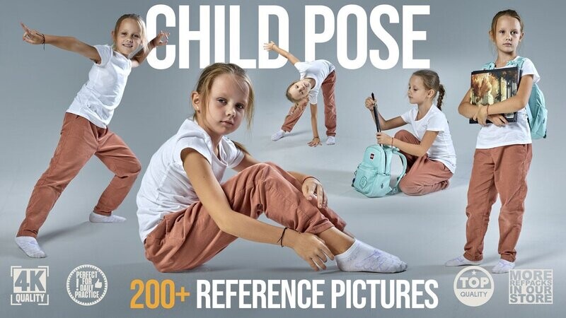 200+Child Pose Reference Pictures