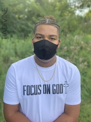 Original White “Focus On God” AppareL ( With Cross ) Exclusive.