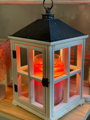 Wooden Candle Warmer Lantern