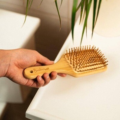 Bamboo Paddle Hairbrush - Adult