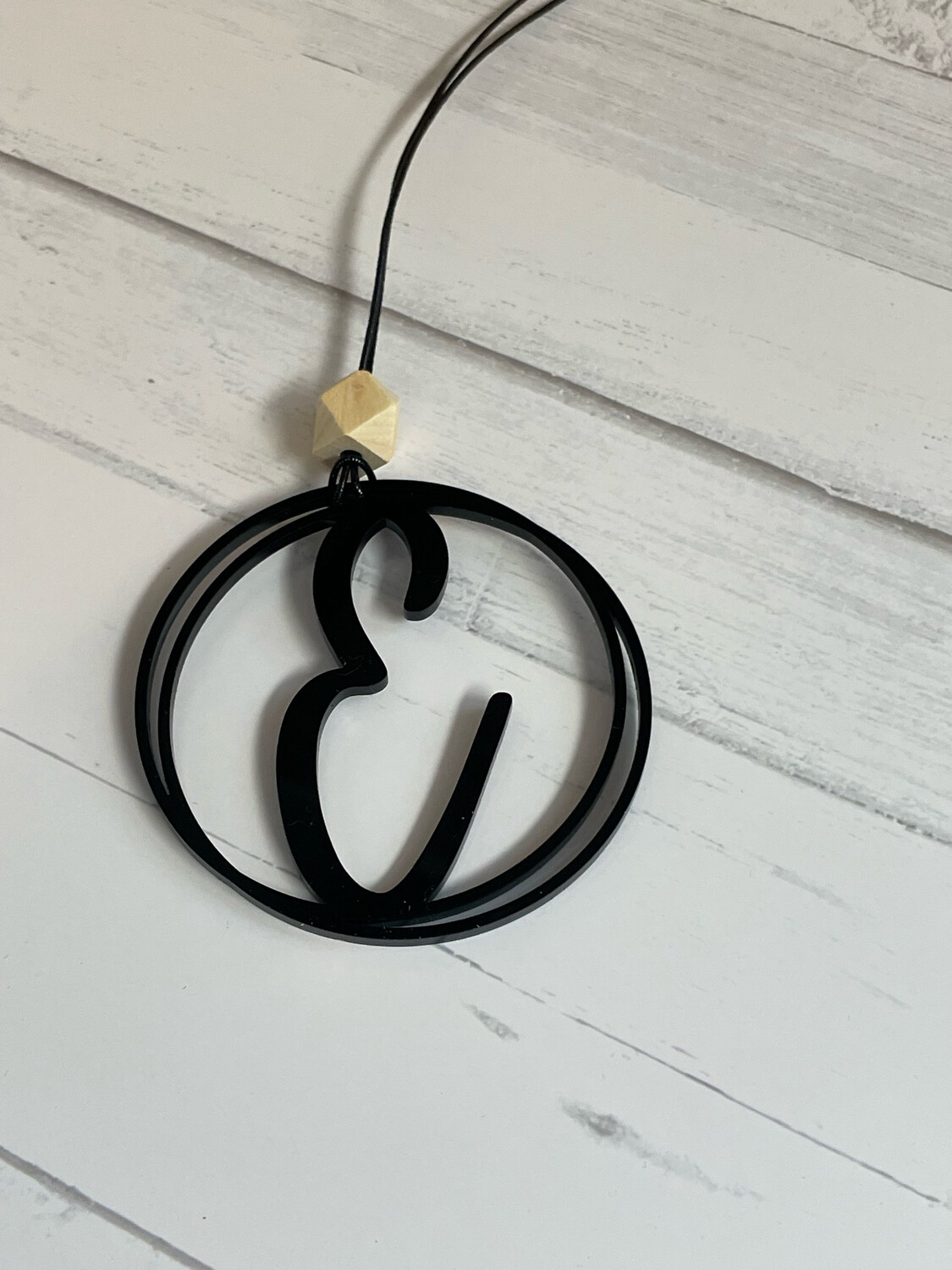 Monogram Car Charm