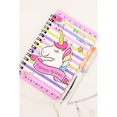 Unicorn Notebook with Pen