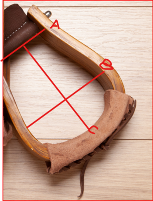 Staffe Western in legno mod. Buckaroo USA 0665