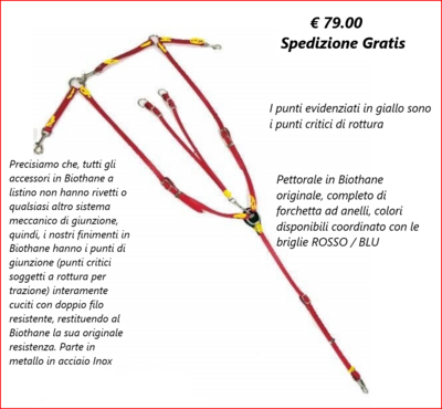 Pettorale in Biothane cod. Aus 2441