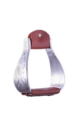 Staffe western in alluminio Floral, panca media