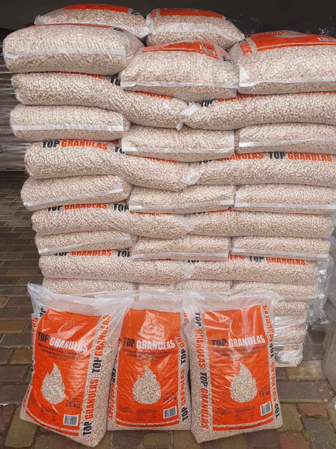 Kokskaidu 6 mm granulas jaunā iepakojumā un uzlabotā kvalitātē (fiziskām personām) cena bez PVN 308 EUR