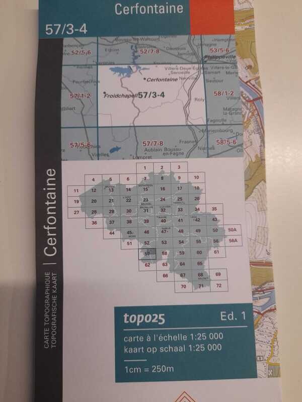 Carte topographique Cerfontaine 57/3-4