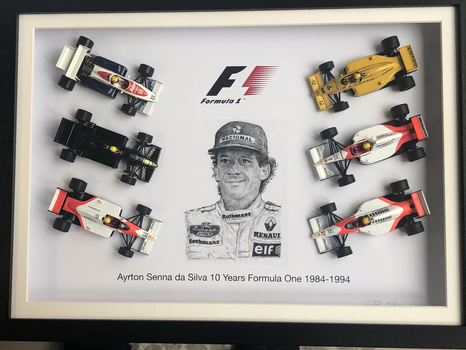 A.SENNA - F1  6 CARS
