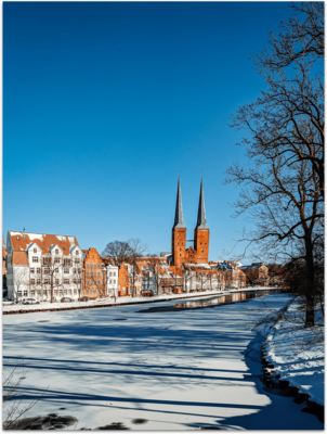 Poster - Lübecker Malerviertel im Winter Poster - Lübecker Malerviertel im Winter