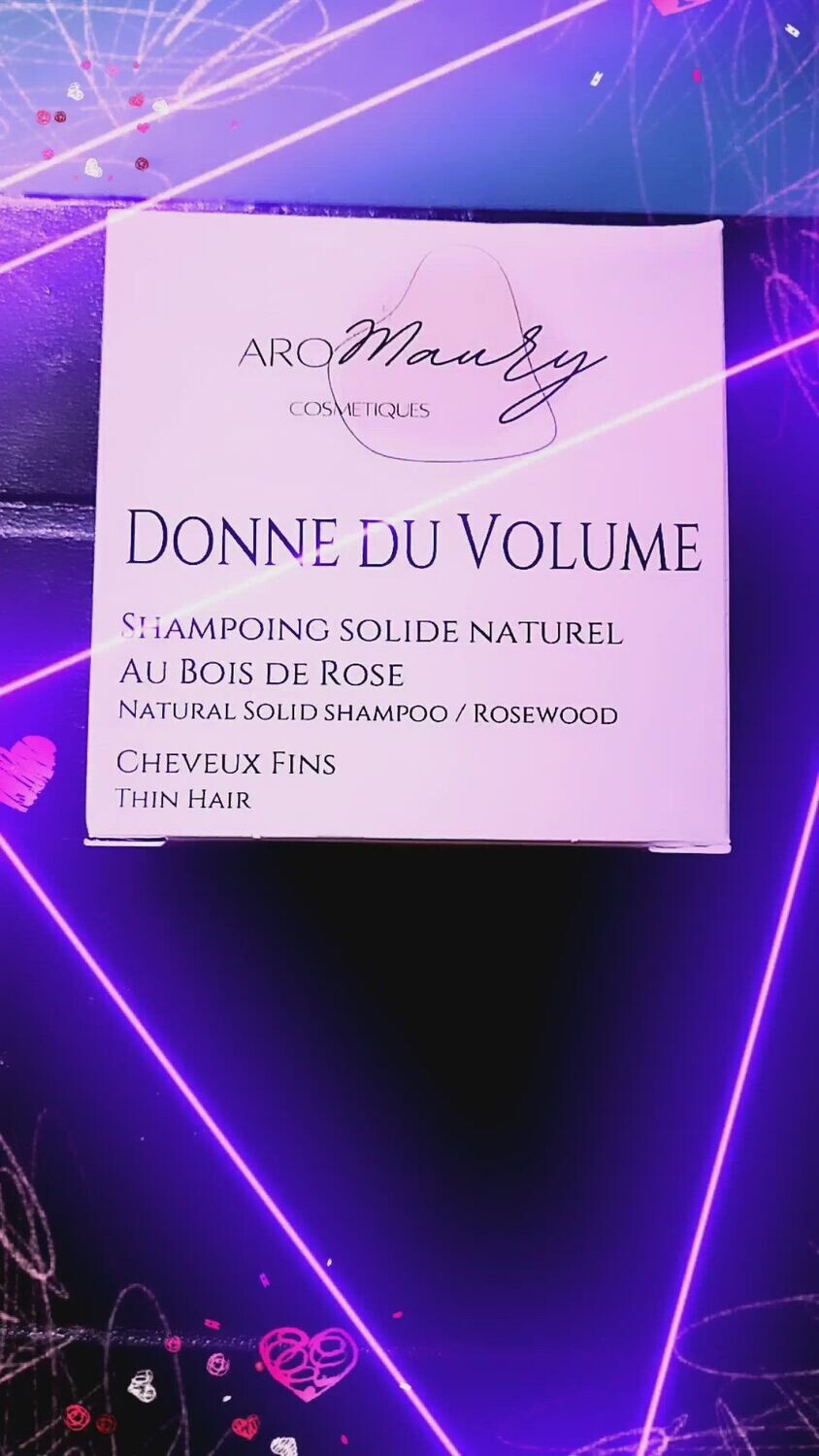 Shampoing solide Naturel "Donne du volume" au Bois de Rose