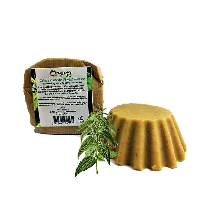 Shampoing solide Ortie piquante et phytokératine