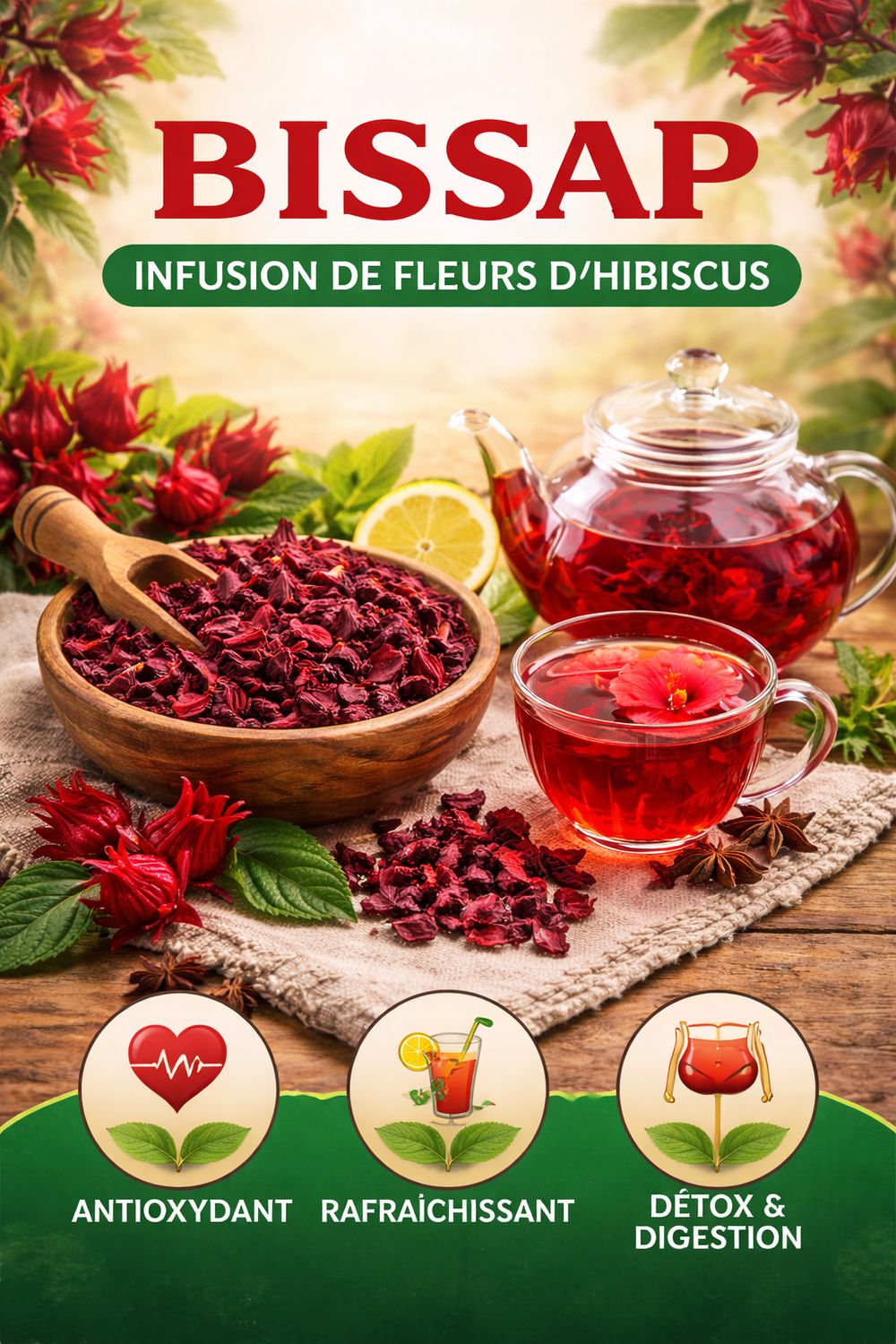 Bissap ou fleur d'hibiscus