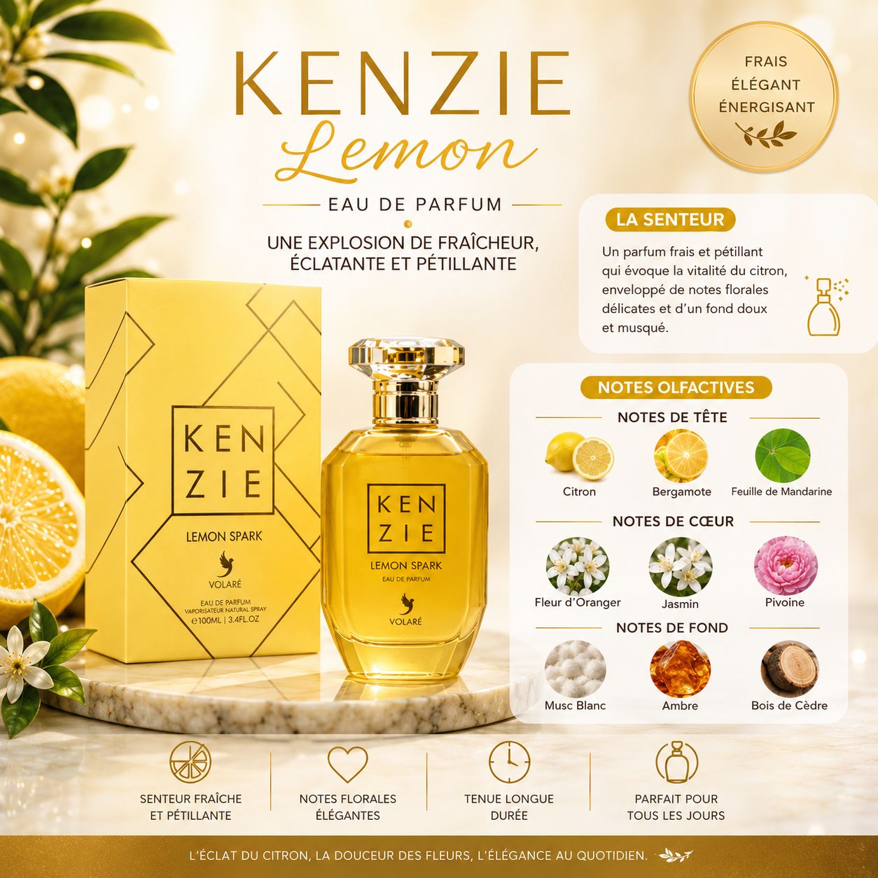 Kenzie Lemon Spark - VOLARE - 100 ML