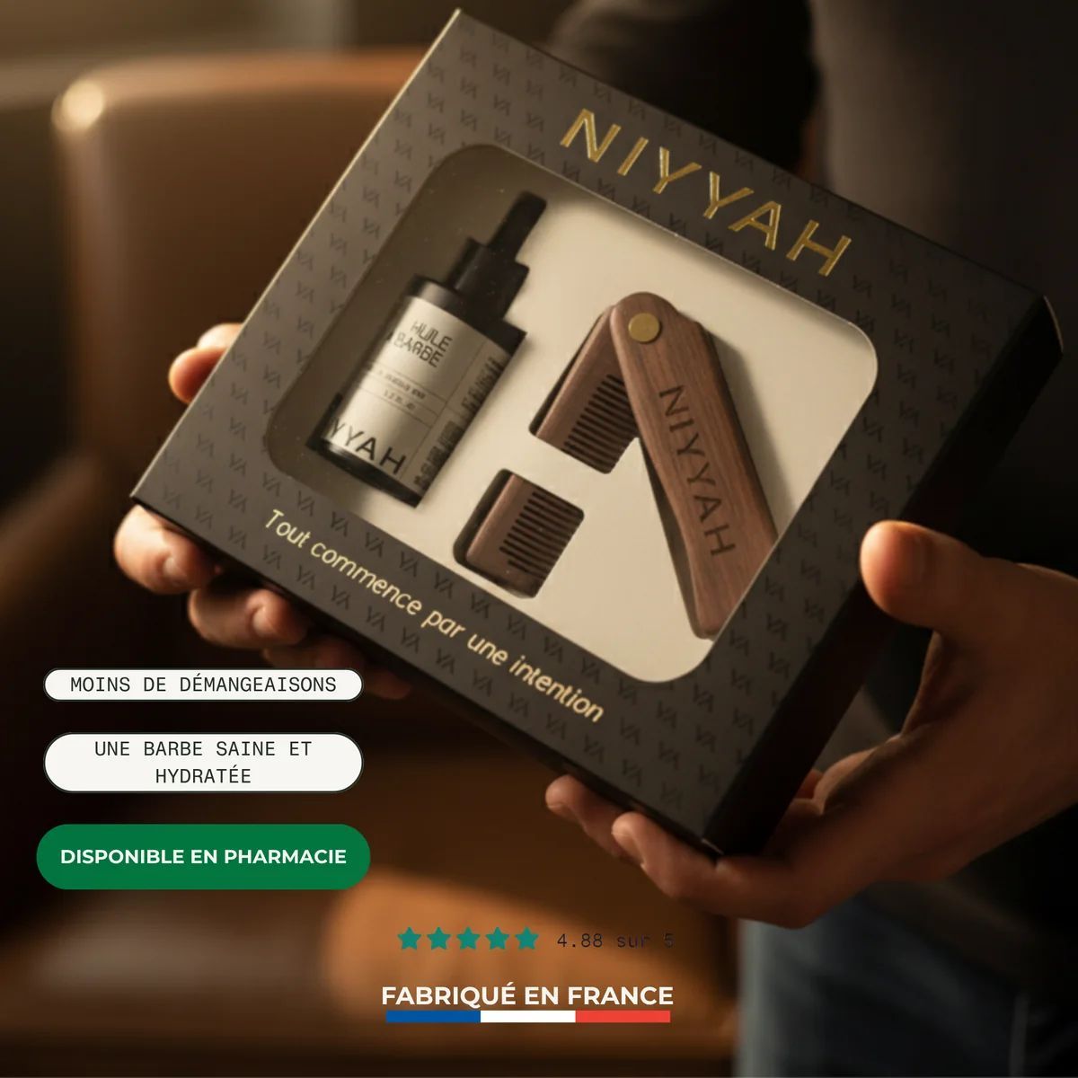 Coffret Huile à barbe + Peigne offert (En pré commande) Coffret Huile à barbe + Peigne offert (En pré commande)
