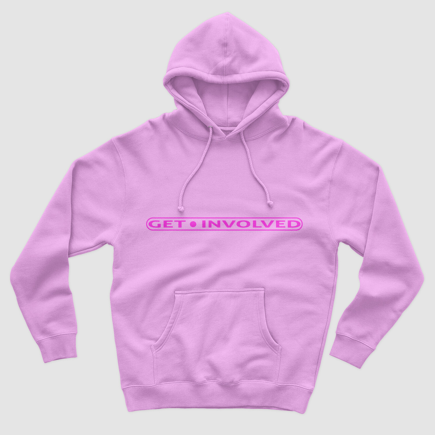 Candy Floss Hoodie with Pink Logo