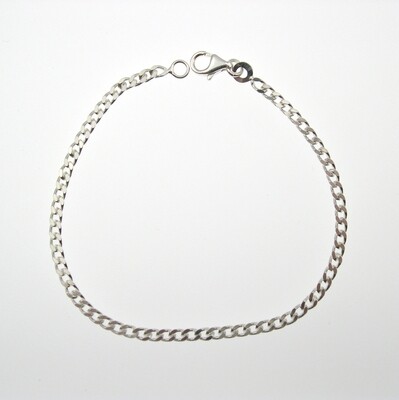 BRACELET ARGENT MAILLE GOURMETTE