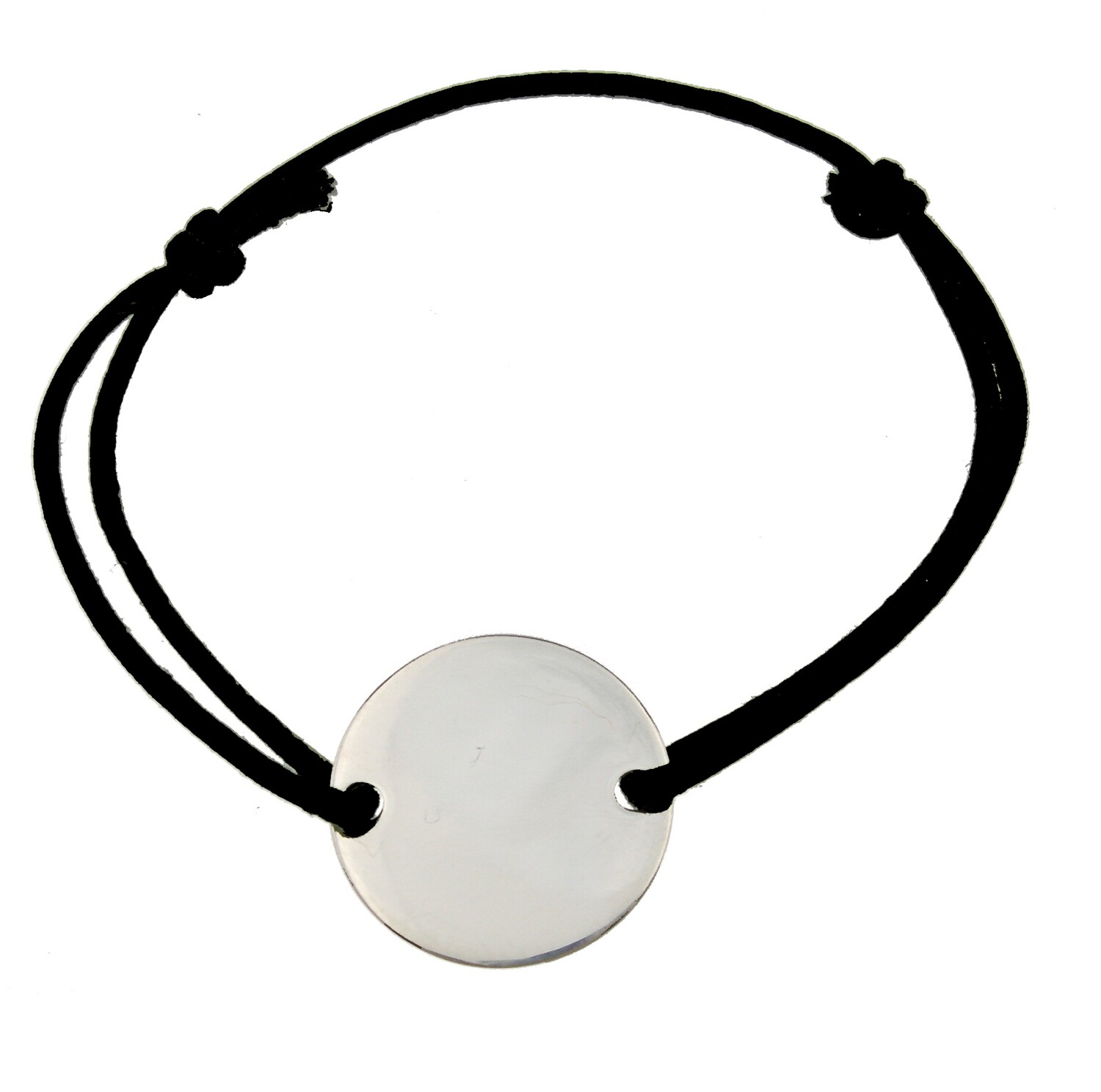 BRACELET JETON 2 TROUS 20MM HOMME