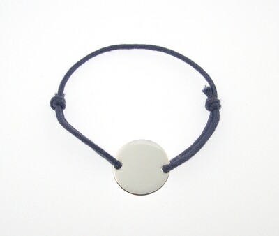 BRACELET JETON 2 TROUS 17MM