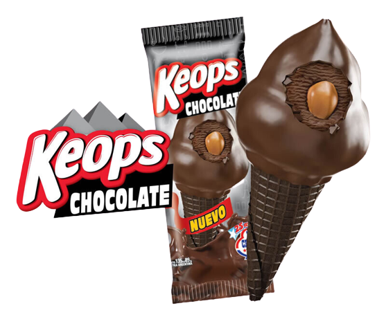 Cono Keops Chocolate Ice Cream x14uni