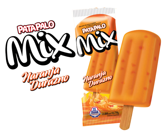 Patapalo Mix Naranja Durazno Ice Cream x24uni