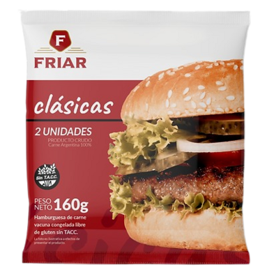 HAMBURGUESA CARNE (Clásica) Friar