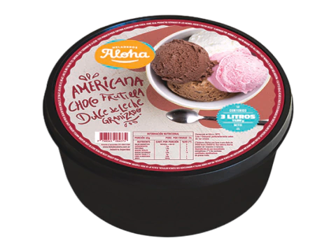 Balde Familiar Aloha Rojo x3lt